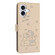 iPhone 17 Embossed Kitten Phone Leather Case with Lanyard - Beige