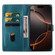 iPhone 17 Embossed Two-Color Leather Phone Case - Black Green