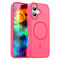 iPhone 17 Fanying Series PC Hybrid TPU Translucent Frosted MagSafe Phone Case - Rose Red
