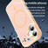 iPhone 17 Fanying Series PC Hybrid TPU Translucent Frosted MagSafe Phone Case - Rouge Powder