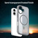 iPhone 17 Fanying Series PC Hybrid TPU Translucent Frosted MagSafe Phone Case - Silver Grey