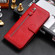 iPhone 17 Fashion Calf Texture Zipper Leather Phone Case - Red