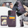 iPhone 17 Fierre Shann Oil Wax Cow Leather Card Holder Back Phone Case - Purple