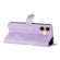 iPhone 17 Flower Butterfly Embossing Pattern Leather Phone Case - Purple