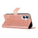 iPhone 17 Flower Embossed Leather Phone Case - Rose Gold