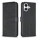 iPhone 17 Four-leaf Embossed Leather Phone Case - Black