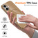 iPhone 17 Glossy TPU Shockproof MagSafe Phone Case with Lanyard - Gold