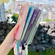 iPhone 17 Gradient Discolor MagSafe Phone Case with Holder / Wrist Strap - White