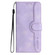 iPhone 17 Heart Pattern Skin Feel Leather Phone Case - Purple
