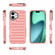 iPhone 17 High Transparency TPU Hybrid PC Airbag Phone Case - Peach Red