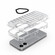 iPhone 17 High Transparency TPU Hybrid PC Airbag Phone Case - Transparent Purple