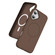 iPhone 17 Imitation Original Magsafe PC Hybrid TPU Phone Case - Coffee