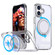 iPhone 17 Kalebol 360-degree Rotating MagSafe Magnetic Holder Phone Case - Transparent