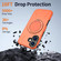 iPhone 17 Kalebol Magnetic MagSafe Rotation Holder PC Phone Case - Orange