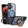 iPhone 17 kalebol MagSafe Metal Ring Holder Phone Case - Black