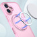iPhone 17 kalebol MagSafe Metal Ring Holder Phone Case - Pink