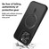 iPhone 17 Kalebol Rotating Holder MagSafe PC Hybrid TPU Phone Case - Black