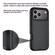 iPhone 17 Kalebol Shockproof PC Hybrid TPU Phone Case with Back Clip - Black