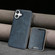 iPhone 17 Kalebol Slim MagSafe Ring Magnetic Card Bag Leather Phone Case - Blue