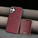 iPhone 17 Kalebol Slim MagSafe Ring Magnetic Card Bag Leather Phone Case - Red