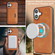 iPhone 17 Kalebol Strong Magnetic MagSafe Tri-Fold Wallet Leather Phone Case - Brown
