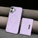 iPhone 17 Kalebol Strong Magnetic MagSafe Tri-Fold Wallet Leather Phone Case - Purple