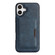 iPhone 17 Kalebol Strong MagSafe Magnetic Two-Fold Card Bag Leather Phone Case - Blue