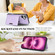 iPhone 17 Kalebol Strong MagSafe Magnetic Two-Fold Card Bag Leather Phone Case - Purple