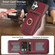 iPhone 17 Kalebol Strong MagSafe Ring Magnetic Card Bag Holder Leather Phone Case - Red
