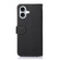 iPhone 17 KHAZNEH Litchi Texture Leather RFID Phone Case - Black