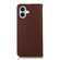 iPhone 17 KHAZNEH Nappa Top Layer Cowhide Leather Phone Case - Brown