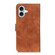 iPhone 17 KHAZNEH Retro Texture Leather Phone Case - Brown