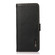 iPhone 17 KHAZNEH Side-Magnetic Litchi Genuine Leather RFID Case - Black