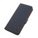 iPhone 17 KHAZNEH Side-Magnetic Litchi Genuine Leather RFID Case - Blue