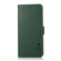 iPhone 17 KHAZNEH Side-Magnetic Litchi Genuine Leather RFID Case - Green