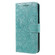 iPhone 17 Lace Flower Embossing Flip Leather Phone Case - Green
