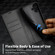 iPhone 17 LC.IMEEKE Carbon Fiber Leather Phone Case - Horizontal Black