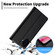 iPhone 17 LC.IMEEKE Carbon Fiber Leather Phone Case - Vertical Black