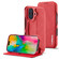 iPhone 17 LC.IMEEKE Hon Ancient Series Flip Leather Phone Case - Red