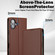 iPhone 17 LC.IMEEKE L1 Series Frosted Fine Texture PU Phone Case - Brown