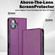iPhone 17 LC.IMEEKE L1 Series Frosted Fine Texture PU Phone Case - Purple