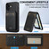 iPhone 17 LC.IMEEKE L3 Series Detachable RFID Card Bag Magsafe Phone Case - Black