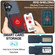 iPhone 17 LC.IMEEKE L3 Series Detachable RFID Card Bag Magsafe Phone Case - Blue