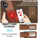 iPhone 17 LC.IMEEKE L3 Series Detachable RFID Card Bag Magsafe Phone Case - Brown