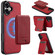 iPhone 17 LC.IMEEKE L3 Series Detachable RFID Card Bag Magsafe Phone Case - Red