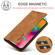 iPhone 17 LC.IMEEKE Strong Magnetism Microfiber Leather Phone Case - Brown