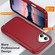 iPhone 17 Life Waterproof Rugged Phone Case - Red + Black