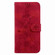 iPhone 17 Lily Embossed Leather Phone Case - Red