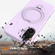iPhone 17 Liquid Silicone MagSafe Magnetic Phone Case with Ring Holder - Lilac Purple