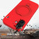 iPhone 17 Liquid Silicone MagSafe Magnetic Phone Case with Ring Holder - Red